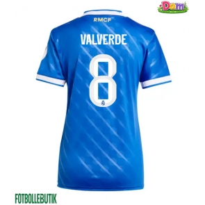 Real Madrid Federico Valverde #8 Tredje Tröja Kvinnor 2025-26 Kortärmad